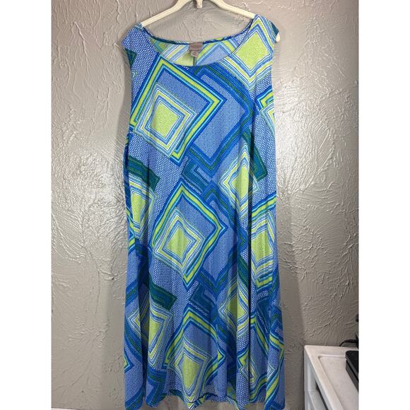Chico's Easywear Sleeveless Below Knee Comfort Stretch Dress‎ Size 3 XL/16 - Picture 1 of 4